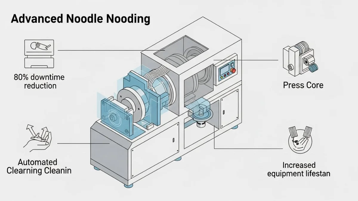 Công nghệ tự động vệ sinh lõi ép giảm downtime