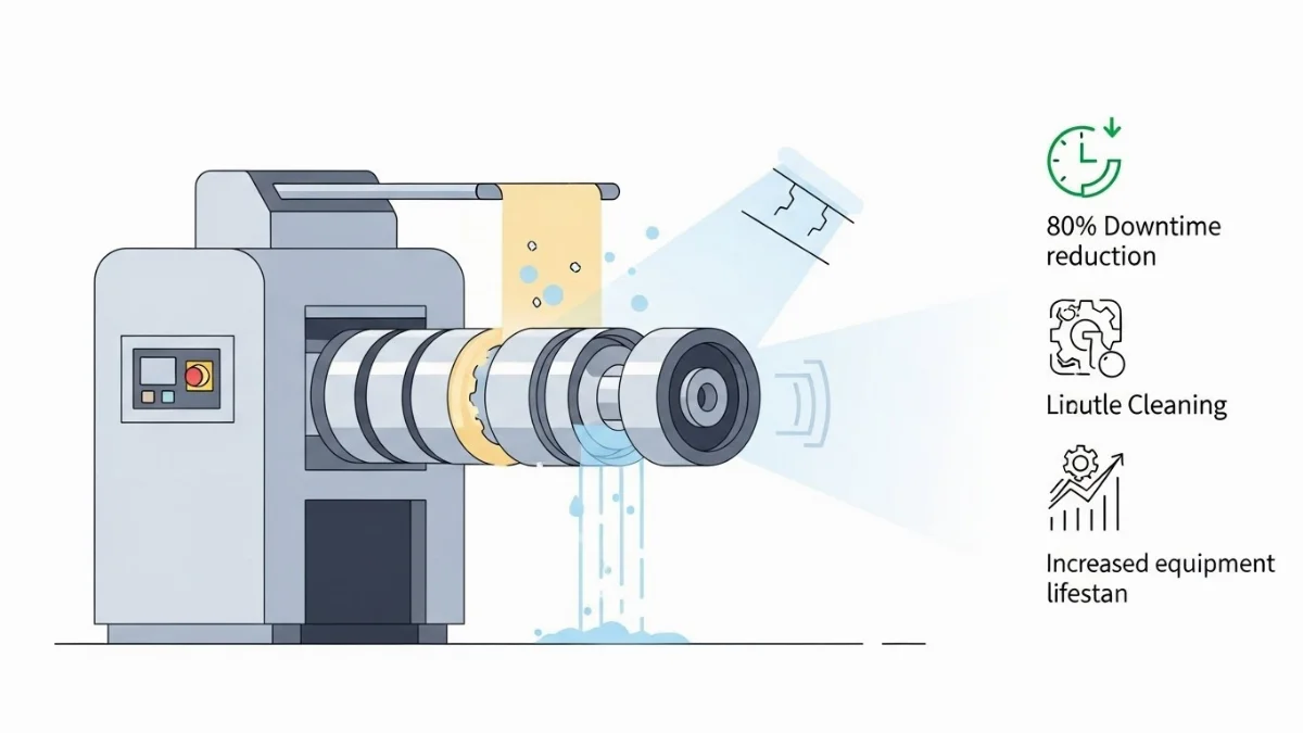 Lợi ích tự động vệ sinh lõi ép giúp tăng tuổi thọ máy